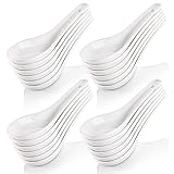 Yopay 24 Pack Soup Spoon Ceramic Asian Ramen