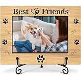 Dog Picture Frame, Pet Best Friends Photo Frame, Gifts for Pet Owner Dog Lover, Wooden Photo Frame With Stand, 4x6 Picture Frame for Tabletop Shelf Display, Home Office Bedroom Desk Decor -29