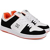 DC Men's Manteca 4 Skate Shoe, Black/White/Orange, 11.5