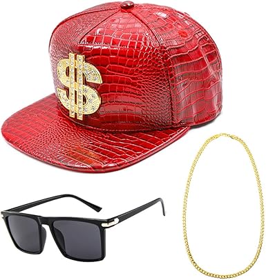 baseball hat and sunglasses