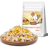 BNYEE Freeze Dried Cat &amp; Dog Treats 8OZ Chicken+Duck+Egg Yolk 3 in 1 Meat Snacks - High Protein, Bite-Sized, Training Treats for Cats and Dogs