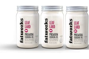 Fatworks, Certified Pasture Raised Leaf Lard, Baker's Lard", Artisanally Rendered, No Preservatives, WHOLE30, KETO, PALEO, 14 oz