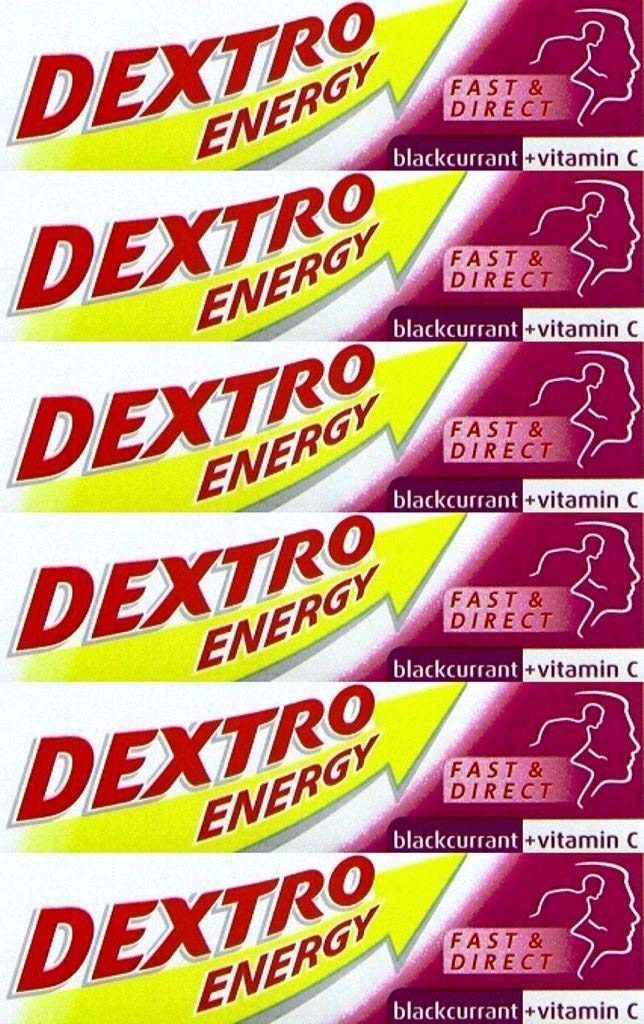 Dextro Energy Glucose Tablets Blackcurrant 47g x 6 Packs