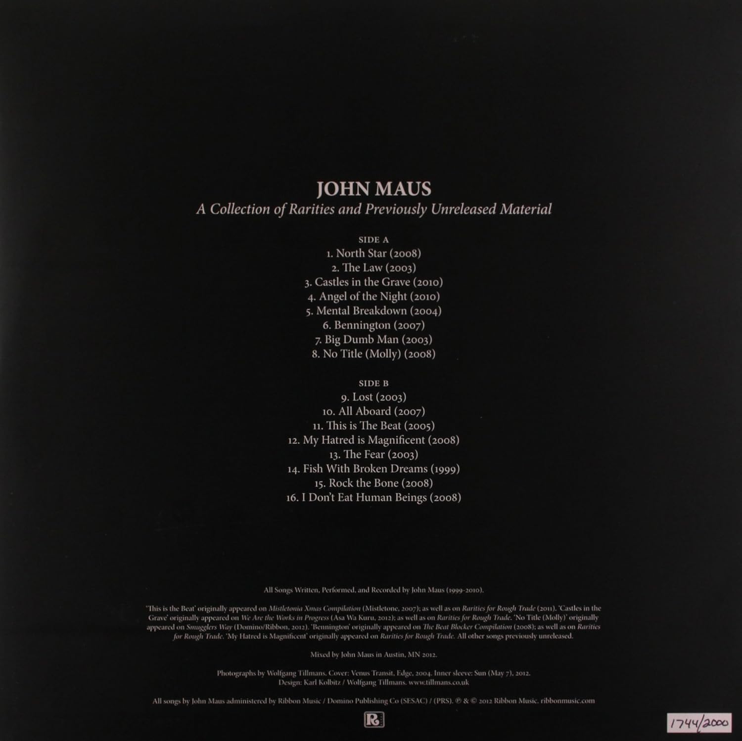 John Maus A Collection Of Rarities And Previously Unreleased Material Amazon Com Music