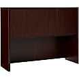 Lorell Hutch with Doors, 48 by 15 by 36-Inch, Mahogany