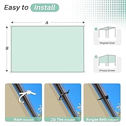 SunnyRoyal 18'x18' Sun Shade Sail Straight Edge