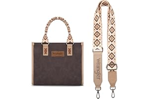 MONTANA WEST Wrangler Tote Bag for Women Aztec Western Retro Purse Top Handle Handbags