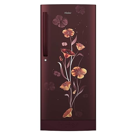 Haier 195 L 3 Star Direct-Cool Single Door Refrigerator (HRD-1953CPRF-E, Red Freesia)