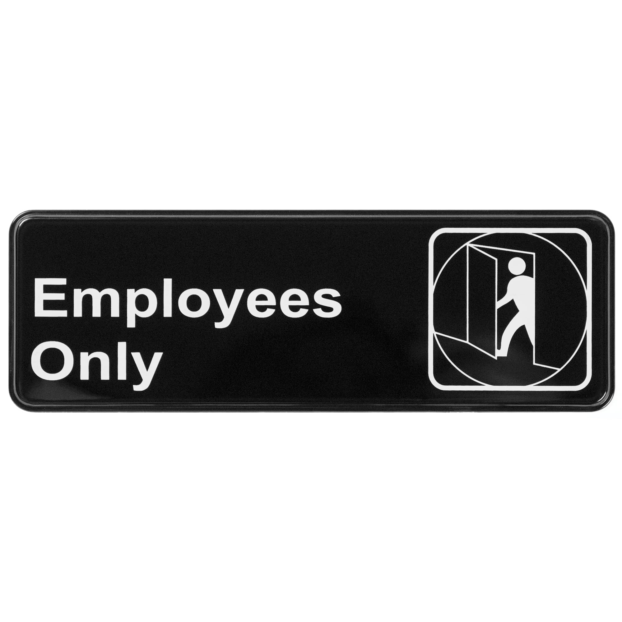 Winco Sign, 3-Inch by 9-Inch, Employee Only