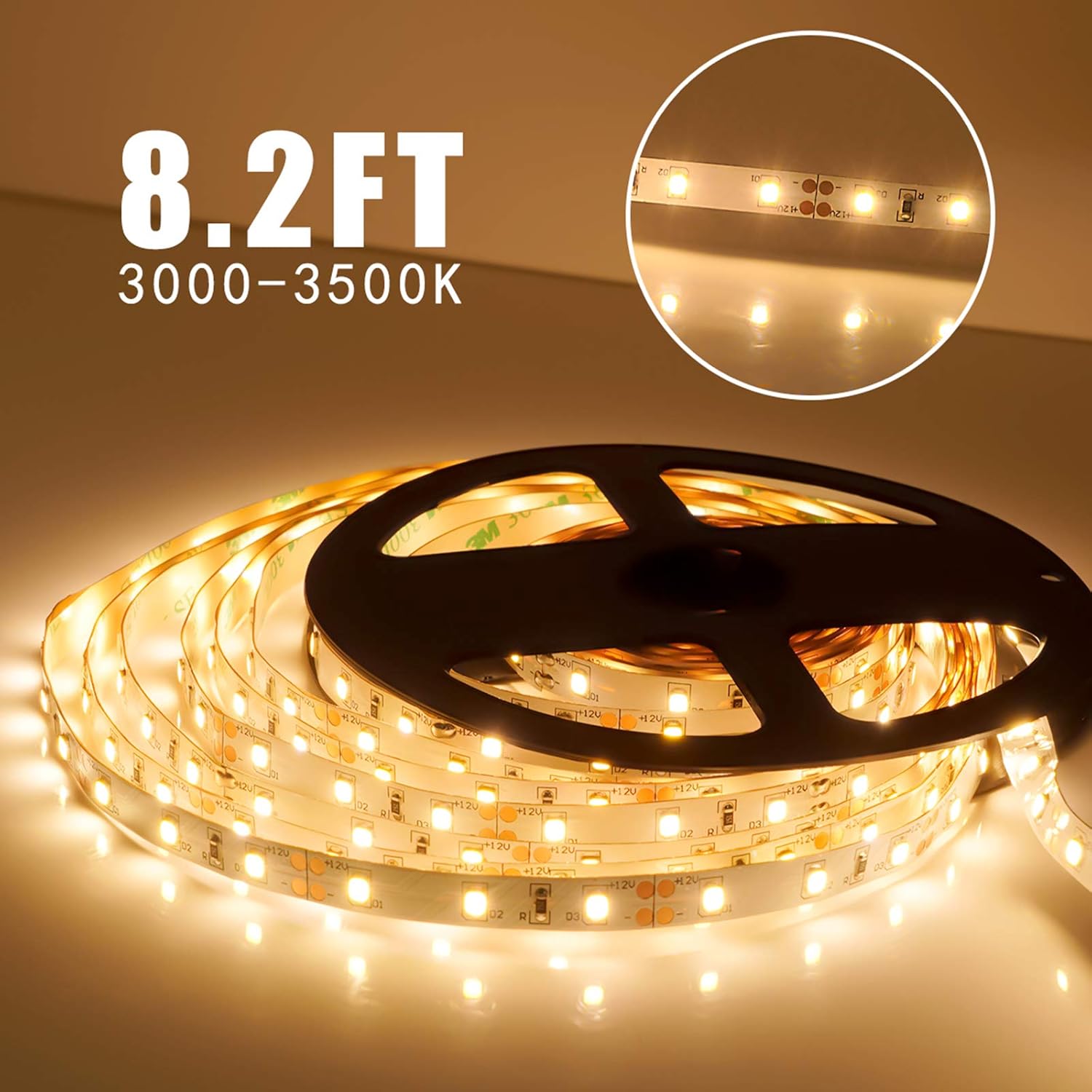 LED Lights Strips, 8.2ft DIY Flexible Motion Activated Under Cabinet Lighting Full Kit - Image 3