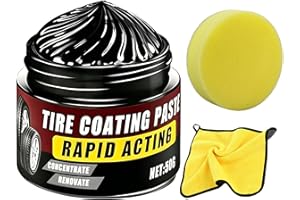 50g Tire Coating Paste,Car Plastic Restorer,Premium Tire Coating & Trim Restorer,2026 Car Tire Ceramic Cleaning Refurbish Wax