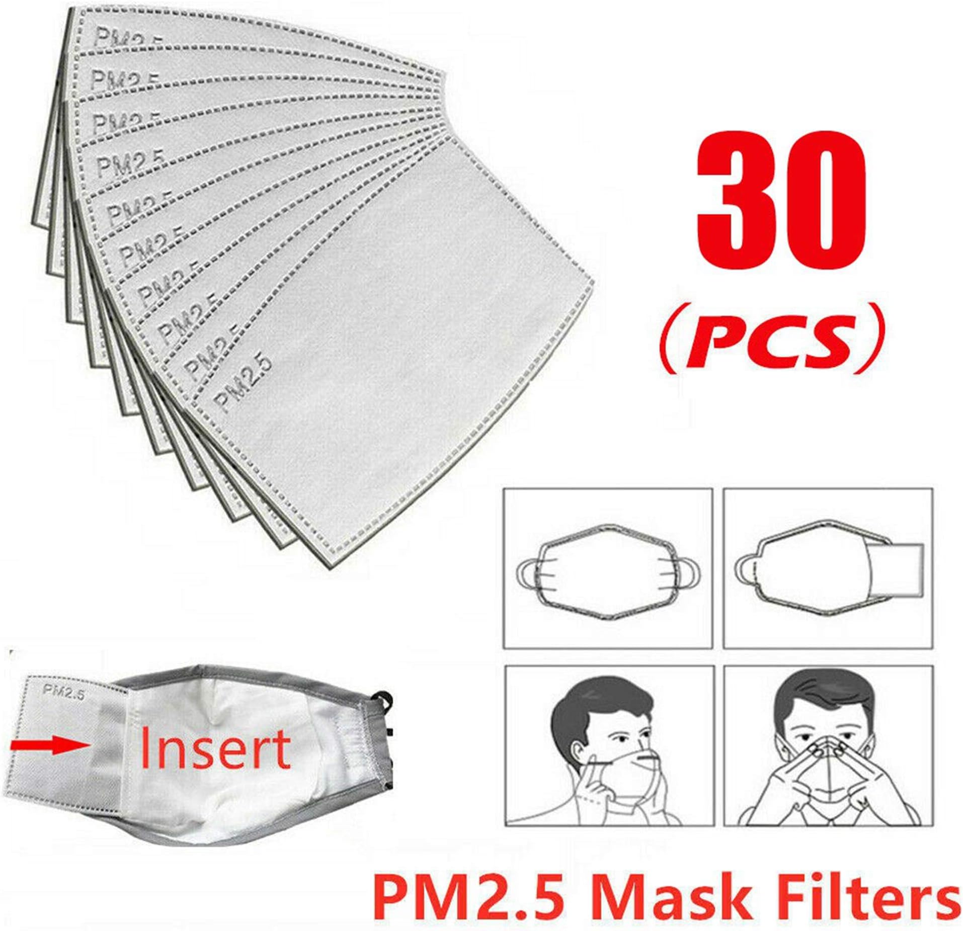 PM2.5 Activated Carbon Filter Replaceable Anti Haze Filter Paper for 𝐌𝙖𝙨𝙠