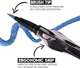 Urban Decay 24/7 Ink Eyeliner Pen Oil Slick Gunmetal 1g Vegan Brush Tip view 4