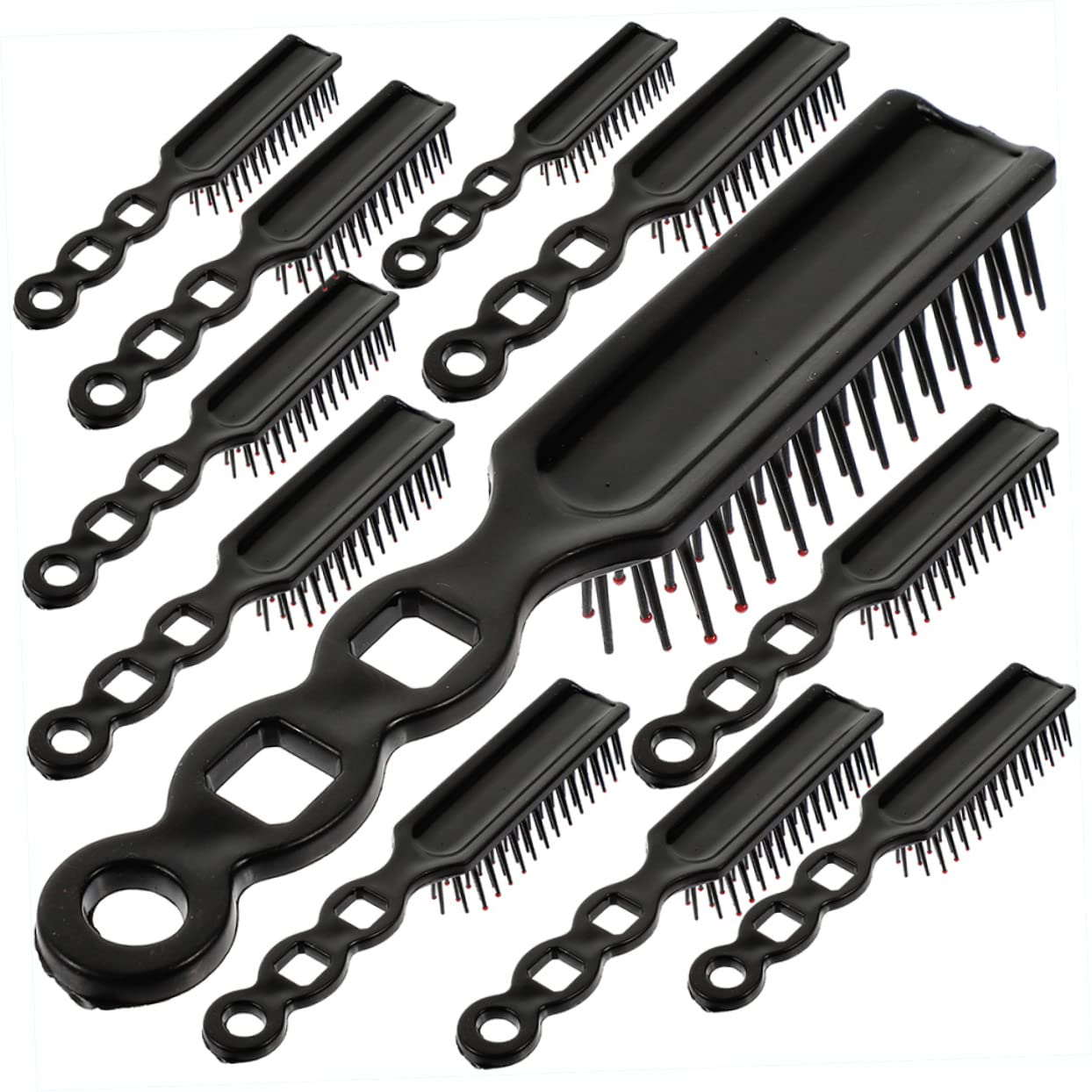 Baluue Hair Combs for Women Lightweight Travel Detangling Comb with Smooth Rounded Teeth Comfortable Scalp Massage Plastic Hairbrush 7.28X1.18X0.98In