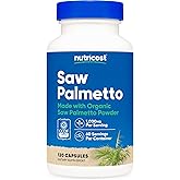 Nutricost Saw Palmetto 1000mg, 120 Capsules - CCOF Certified Made with Organic Saw Palmetto, Vegetarian Friendly, 60 Servings, 500mg Per Capsule, Gluten Free
