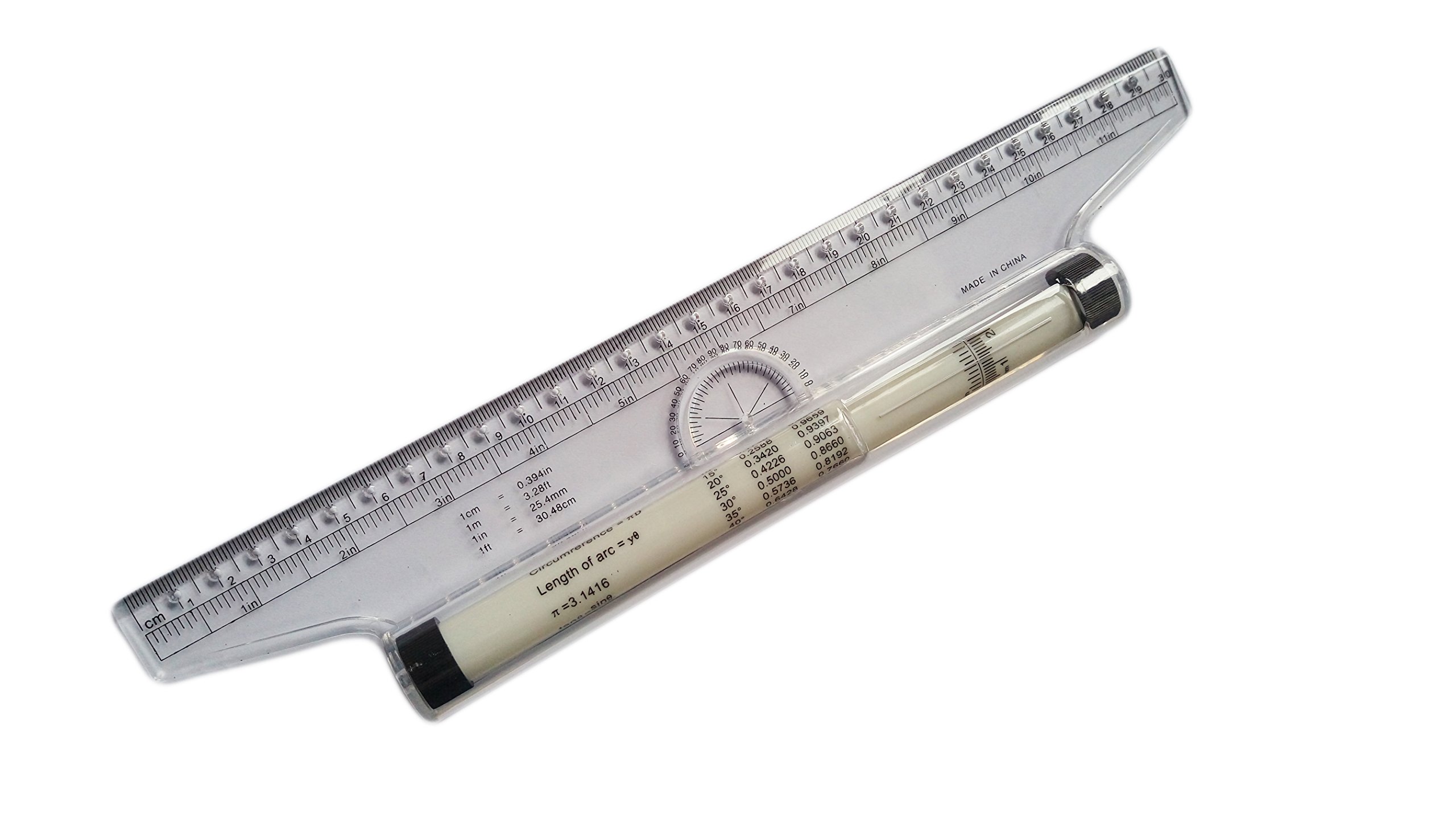 Actopus 12 Inches Plastic Parallel Rolling Ruler 30