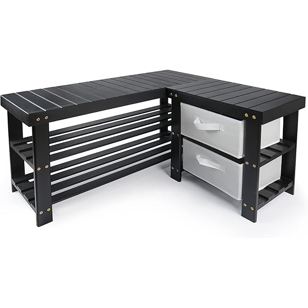 Home Decorators Collection Storage Bench Seat Upholstered Basket Black