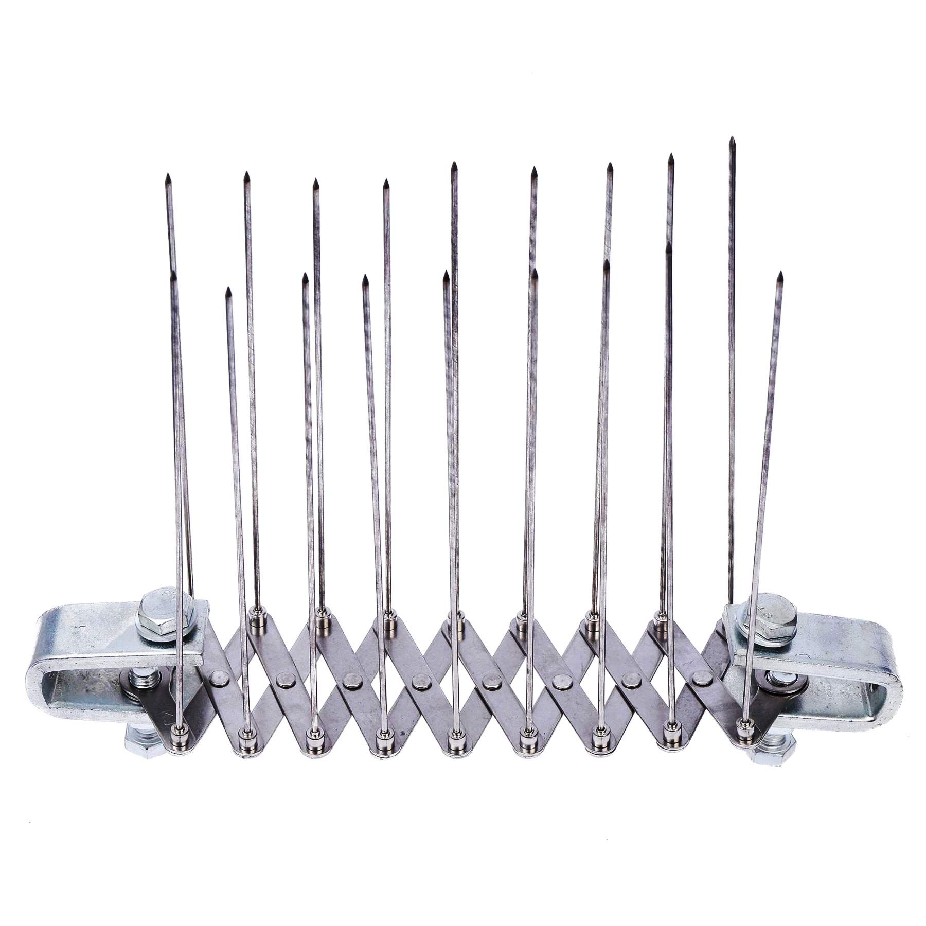 LINZI Pigeons Spikes Industrial Quality Stainless Steel Extendable Durable Pigeon Repellent, Great Deterrent for Birds, Crows and Woodpeckers, Anti Climb Security Wall Fence 690110