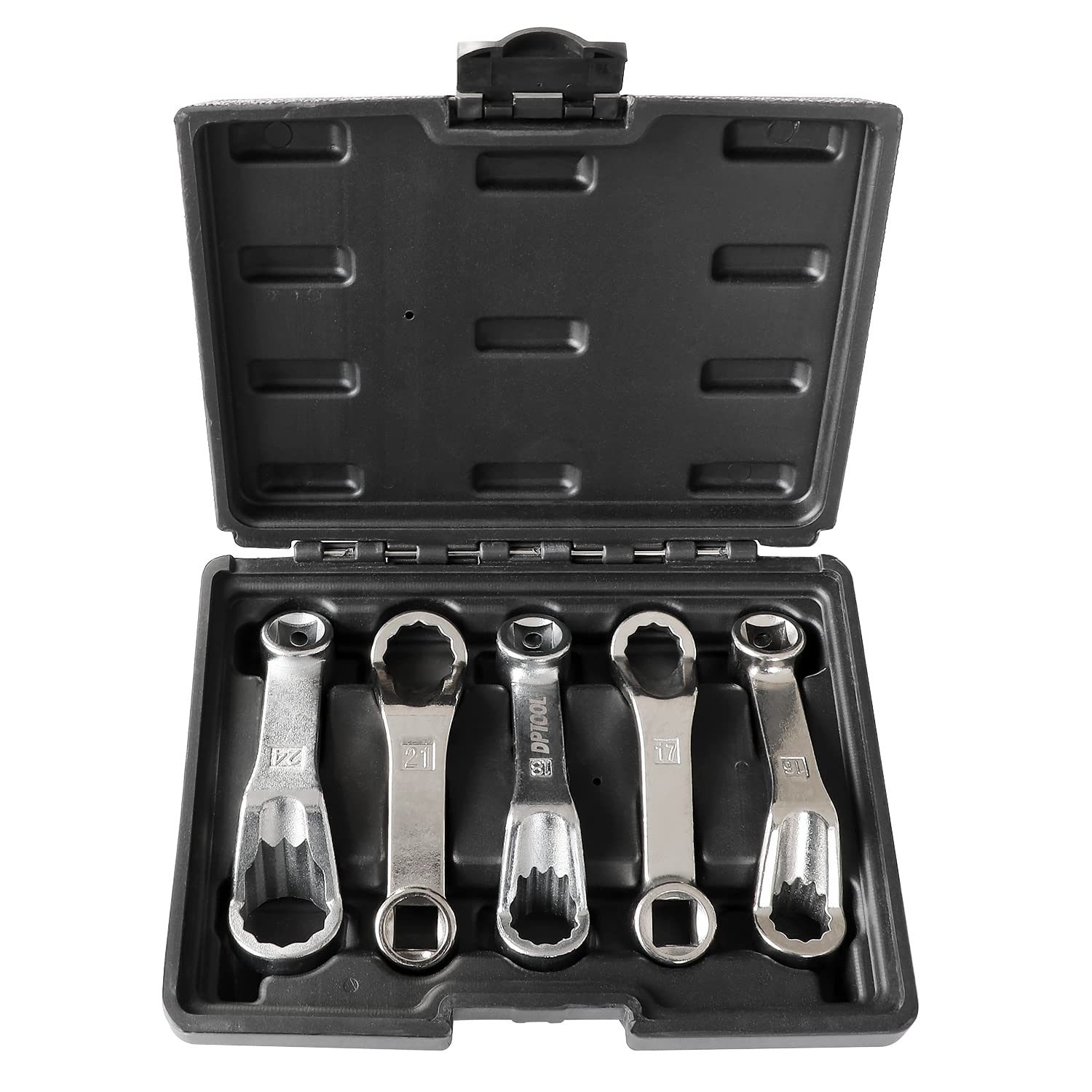 Photo 1 of DPTOOL Engine Motor Mount Socket Rear Camber Adjusting Wrench 16mm 17mm 18mm 21mm 24mm 5pc Offset Engine Fixing Screws Oil Filter Removal Wrench Kit Compatible with Benz Replacement for VAG