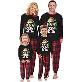 Radmire Matching Christmas Pajamas for Family, XMAS Holiday PJs Sleepwear Set Long Sleeves and Pants