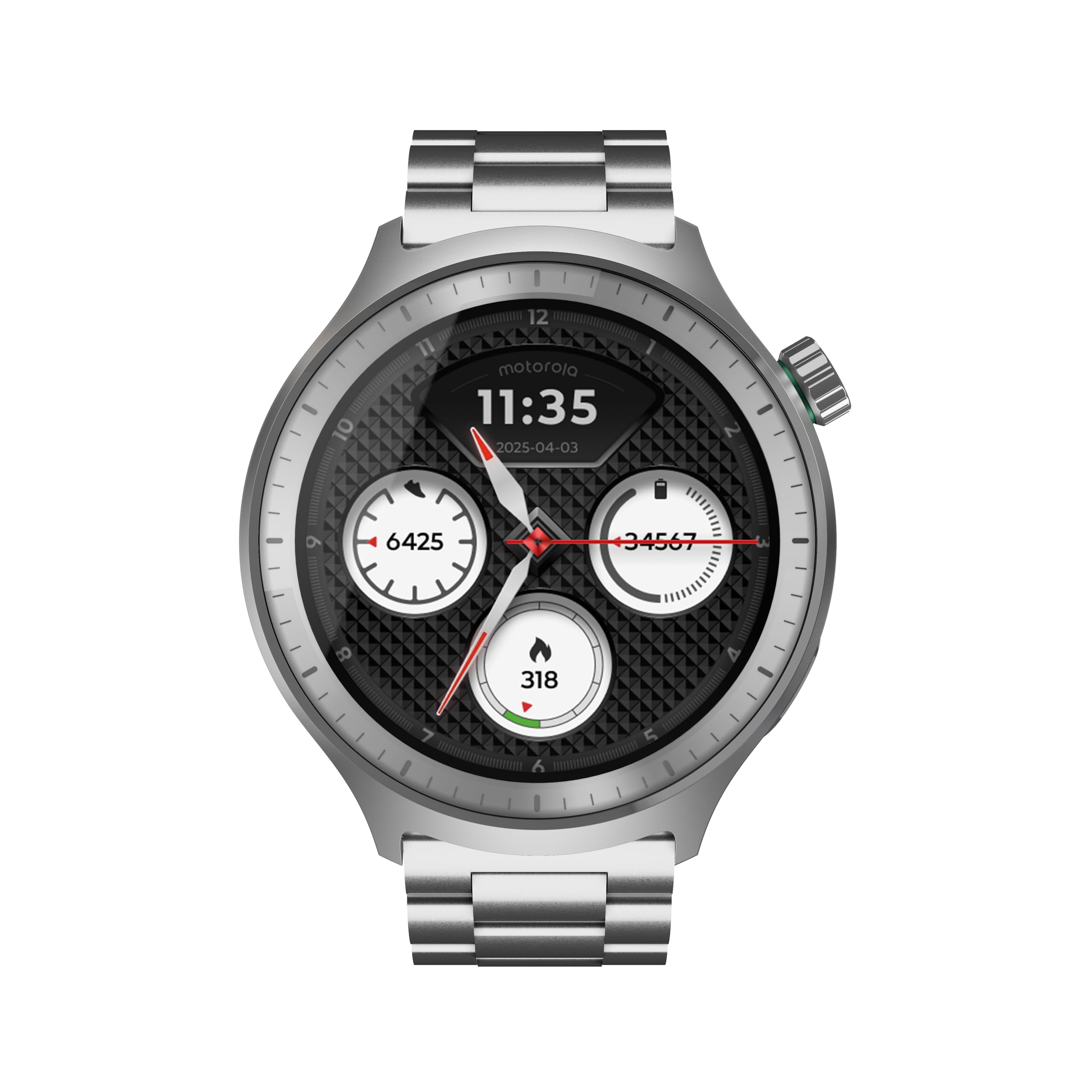 Moto Watch Premium Silver+Herb...