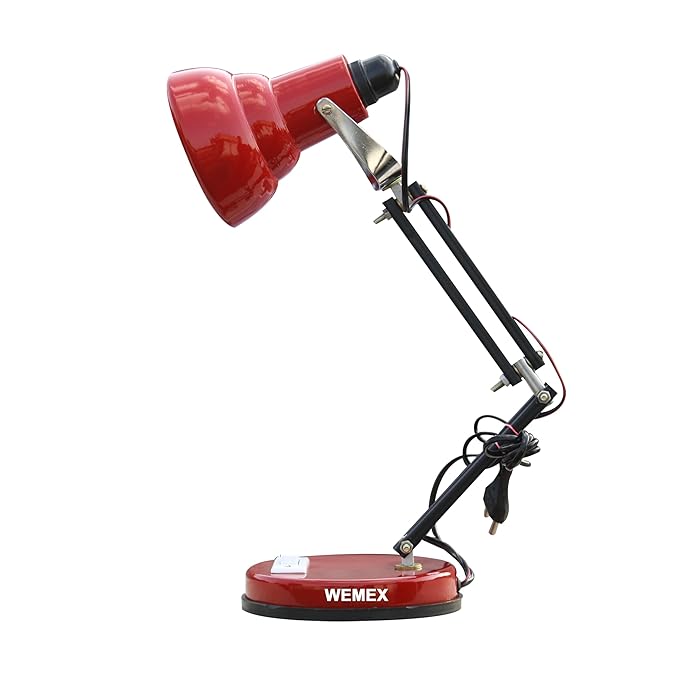Wemex Red Billie Jean Reading & Study Table Lamp