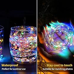 Brightown 12 Pack Multi-Color Fairy Lights Battery