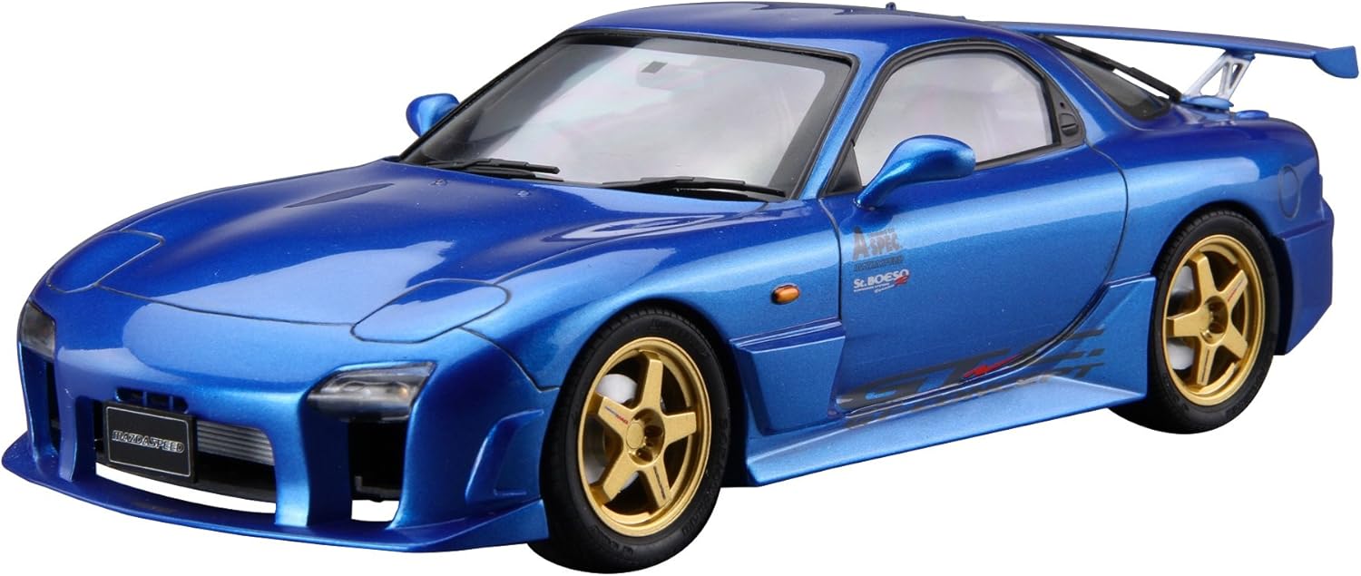 Amazon Com Aoshima 1 24 Tuned Car No 27 Mazdaspeed Fd3s Rx 7 A Spec Gt C 99 Mazda Model Kit Japan Import Toys Games