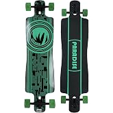 Paradise Longboard Drop Through Complete Cruiser Skateboard, Neo, 10" x 40"