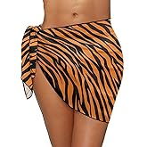 GETELINSENG Women's Sarong Coverups Beach Wrap Sheer Bikini Chiffon Cover Ups for Swimwear