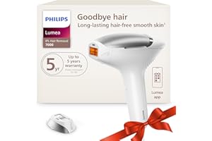 Philips Lumea 7000 Series IPL Hair Removal Device, Permanent Laser Hair Reduction for Women & Men, Easy and Comfortable Use at Home, SenseIQ, Uniquely Curved Attachment for Body, BRI931/03