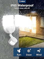 Amico 3 Head LED Security Lights with Motion