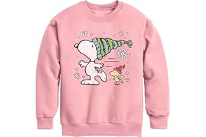 HYBRID APPAREL - Peanuts - Snoopy Woodstock Skate - Toddler & Youth Crewneck Fleece Sweatshirt