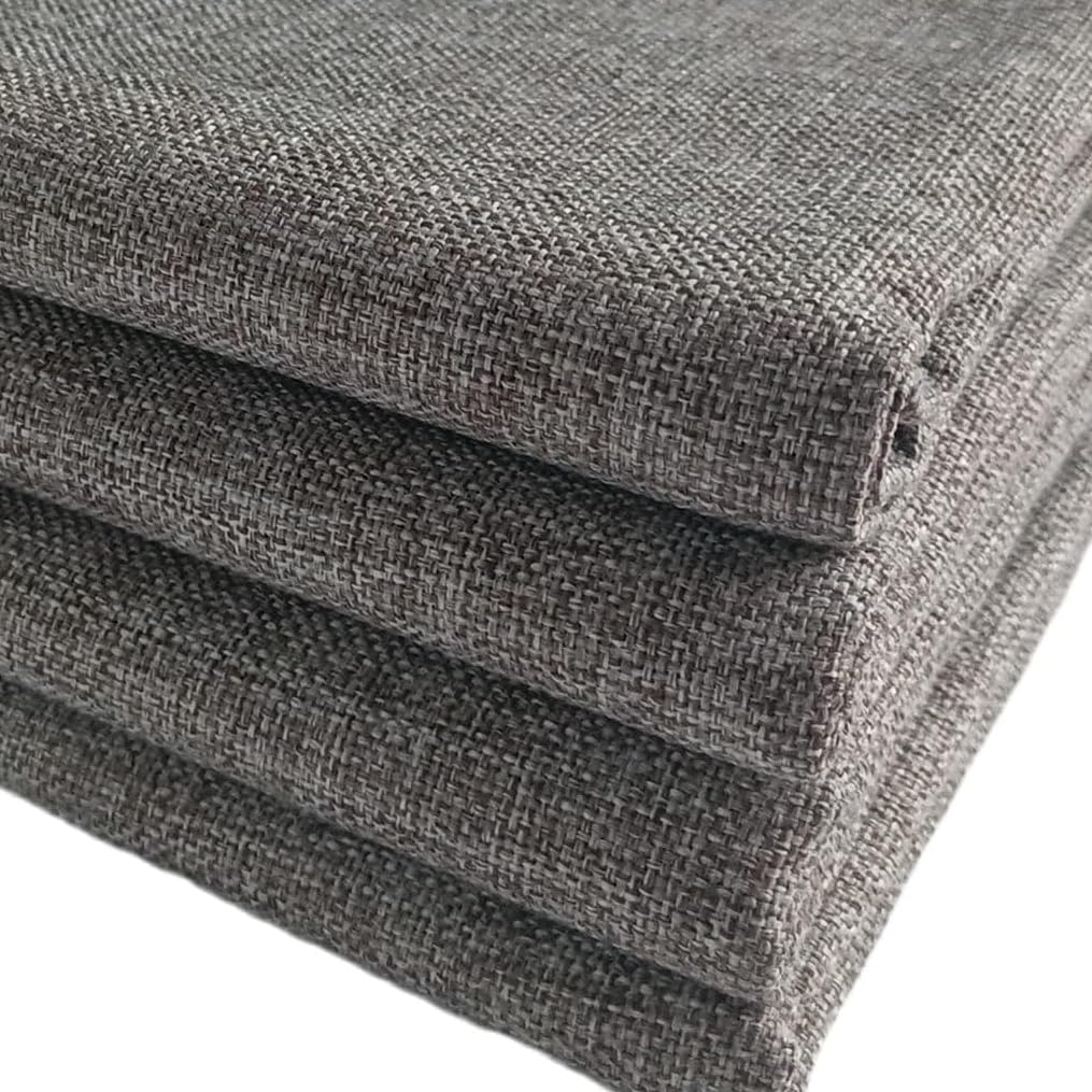 TinaKim Thick Chair Upholstery Fabric, Faux Linen Type Cloth Material, for Sofa Couch DIY (flaxen 14, 2 Yard (57x 72 inch)) — image 1