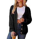 UEAL Womens V Neck Cardigan Sweaters Trendy Long Sleeve Button Up Business Casual Fall Sweater Tops 2026