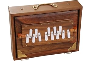 Tones and Decor Shruti Box – 13 Keys | Teak Wood Shruti Box with Carry Bag | Ideal for Classical, Meditation & Bhajans Tuned 