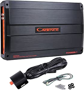 Cadence Flash FXA2000.1 2000 Watt Mono Block Car Audio Amplifier Amp+Bass Remote