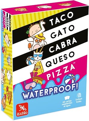 - Taco Gato Waterproof | Juegos De Mesa De 3 A 8 Jugadores | Juegos para Piscina Niños Y Adultos | Juego De Cartas para 8 Años O Más | Regalos para Niños Y Adultos