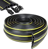 YOUNTHYE 3m Rubber Floor Cable Cover Protector 3 Channel Wire Cover for Office view 1