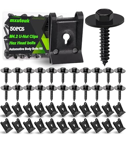 For Car Engine Splash Shield Body Bolts Screw Nut Fender Bumper - Foto 5