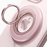 andobil [2025 3rd Gen] Magnetic Phone Grip for MagSafe [360° Rotatable & Ultra-Stable] Two-Sided Magnet Cell Phone Ring Holder Compatible with MagSafe Accessories, iPhone 17 Air 16 15 14 Pro Max, Pink