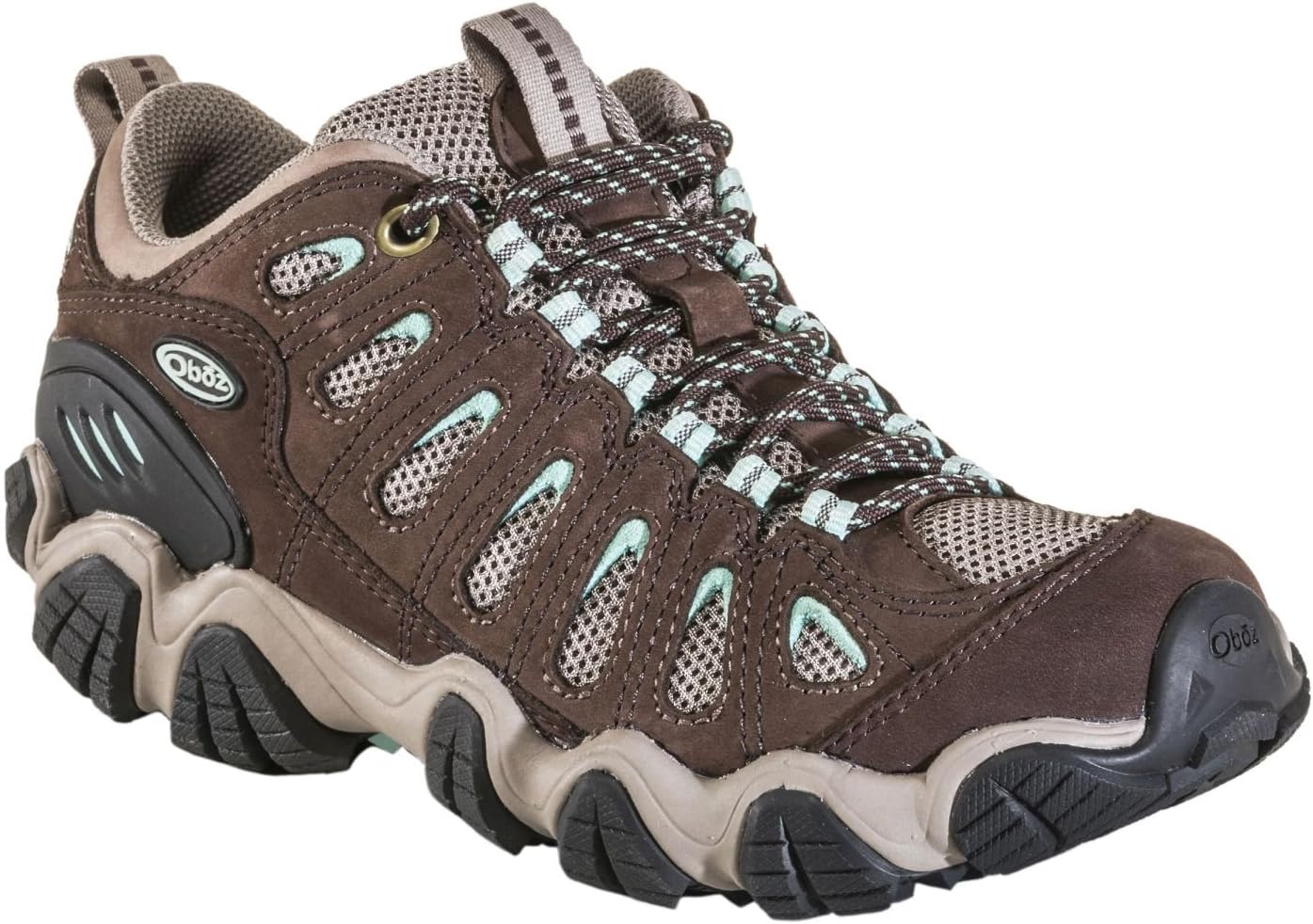 Oboz Sawtooth Low Hiking Shoe - Womens, Chestnut/Beach Glass, 20602-Chestnut/Beach Glass-6.5
