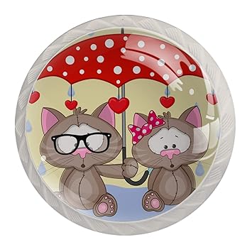 Schrankknöpfe Süßes Tier Vintage Cabinet Hardware Runder Knopf mit