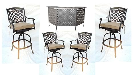 Amazon Com Tourville Outdoor Living St Augustine Party Bar Set