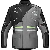 ILM Men's Motorcycle Jacket CE Armored Riding Waterproof Adventure Touring