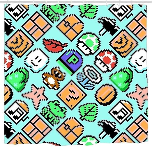 Amazon Com Wlioohhgs Super Mario Bros 3 Items 2 Pattern Blue