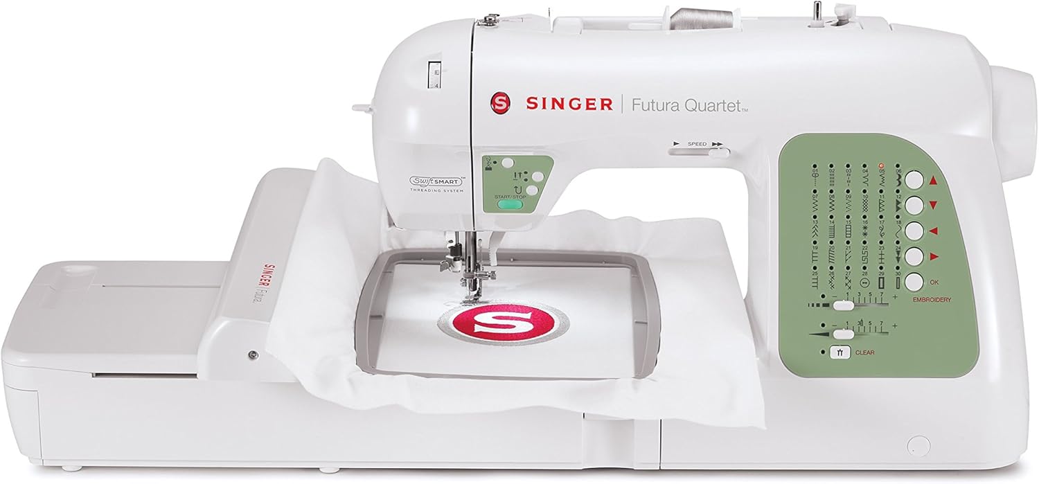 SINGER SEQS6000 Futura Quartet Portable Sewing and Embroidery Machine