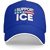 I Support Ice Hat I Stand with Ice Hat Trucker Cap for Men Women Black