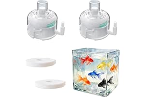 Lqucwepp 2PCS Mini Aquarium Sponge Filter,Small Fish Tank Internal Filter Submersible Bio Sponge Filter for Fish Tanks up to 