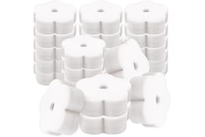 Acmer 25 Pieces Flower Shape Oil Absorbing Scum Sponge for Swimming Pool Hot Tub and Spa